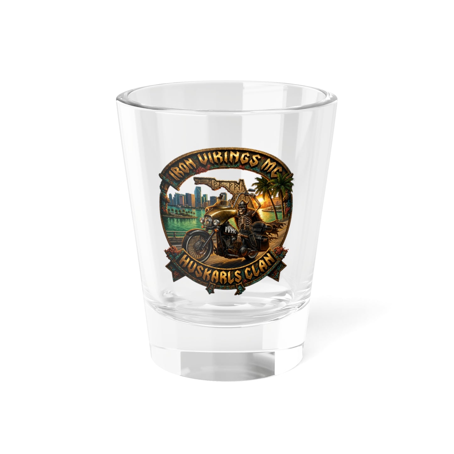 IVMC Huskarls Clan Miami Rider Shot Glass