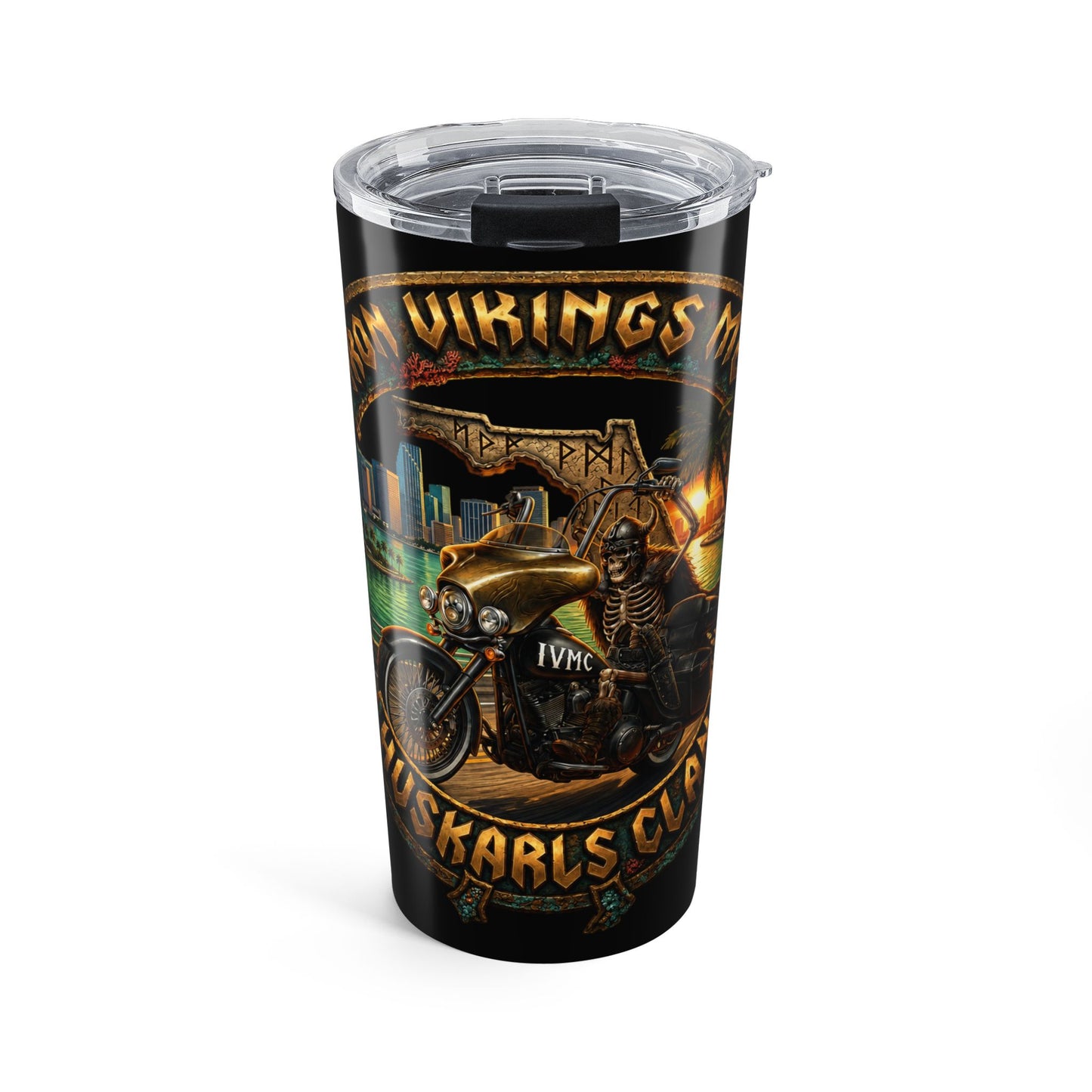 IVMC Huskarls Clan Miami Rider 20oz Tumbler